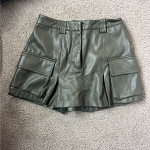 Aveo Les Filles Faux Leather Skort